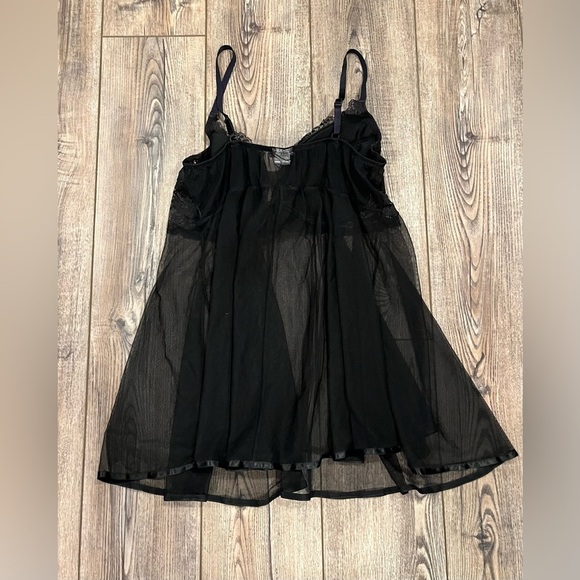 Y2K Vintage Intimate Attitudes Black Babydoll Lingerie – Size 3X - Picture 9 of 11